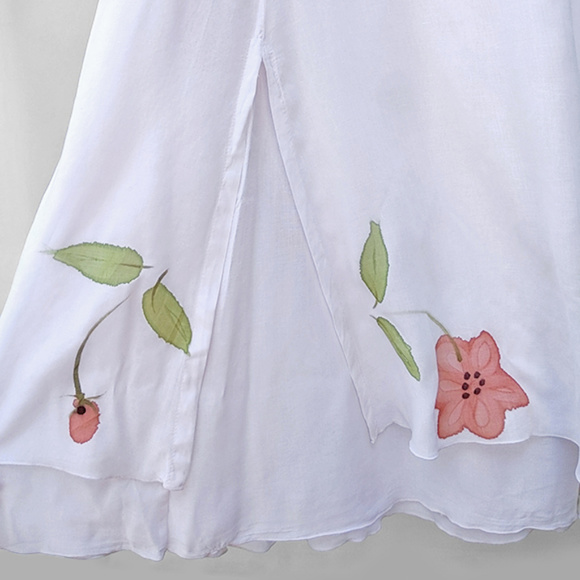 Vintage Hand Made Layered Modest Maxi Skirt M - Picture 3 of 8